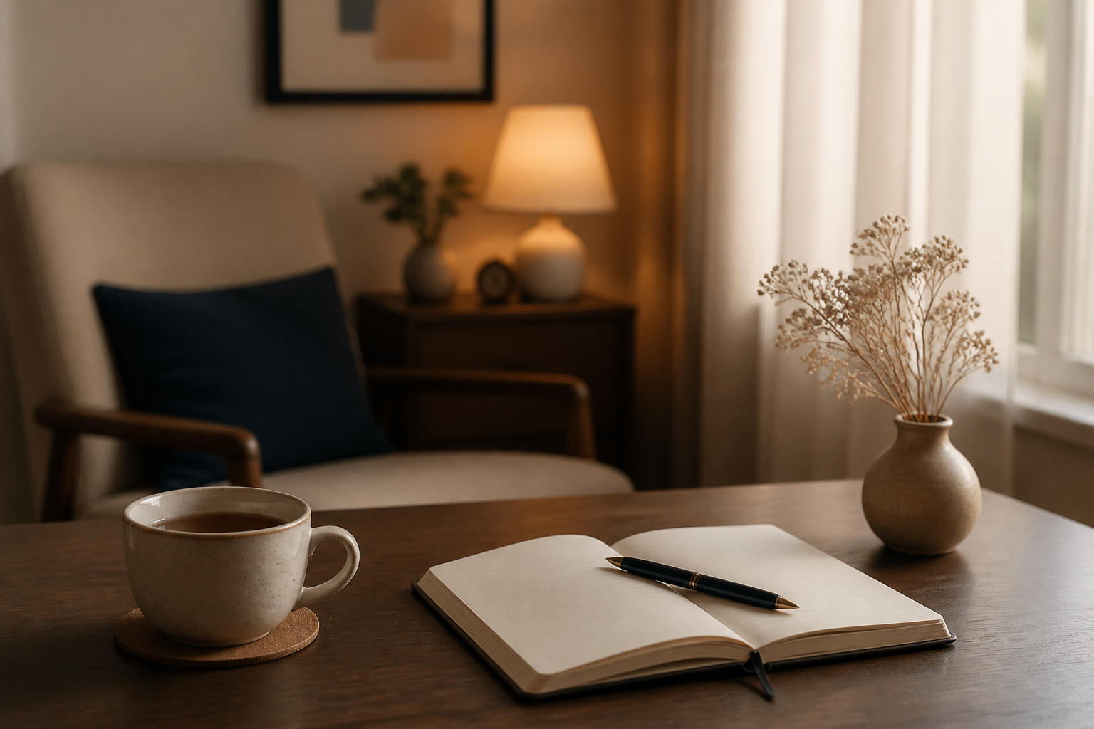 Ambiente acolhedor de escuta para ansiedade e sofrimento emocional